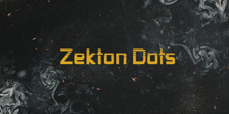 Fonte Zekton Dots