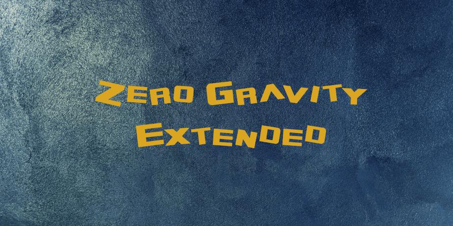 Fonte Zero Gravity Extended