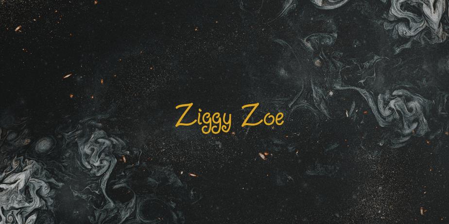 Fonte Ziggy Zoe