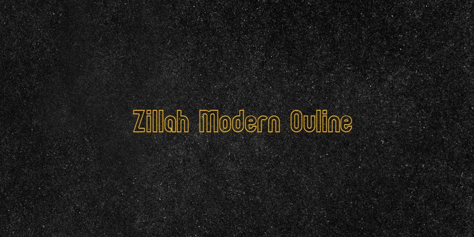 Fonte Zillah Modern Ouline