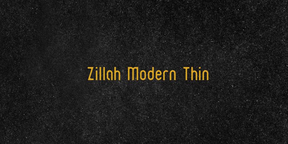 Fonte Zillah Modern Thin