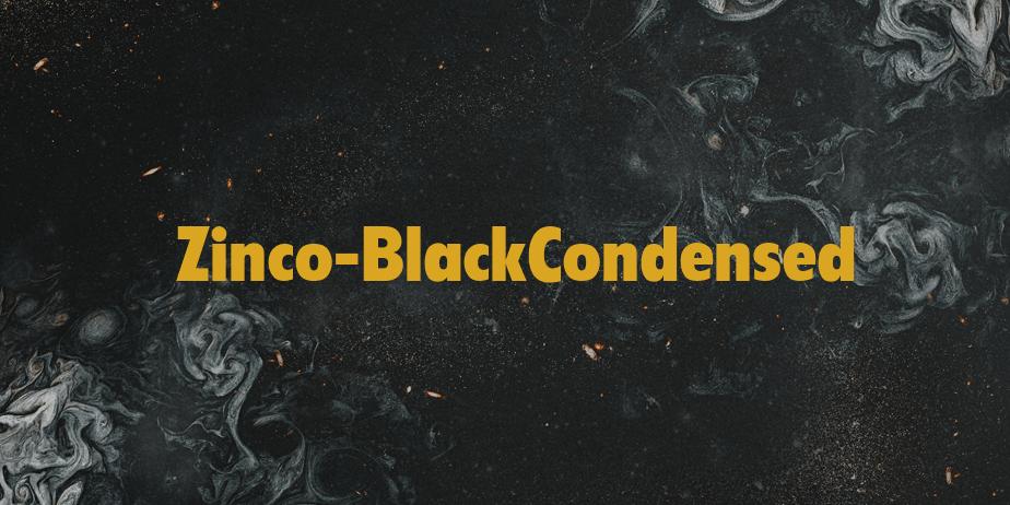 Fonte Zinco-BlackCondensed