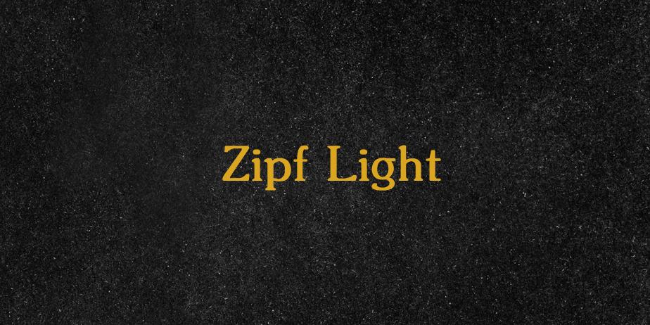 Fonte Zipf Light